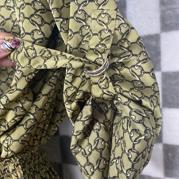 Michael Michael Kors, gold chain dress adjustable sleeves - Picture 3 of 7